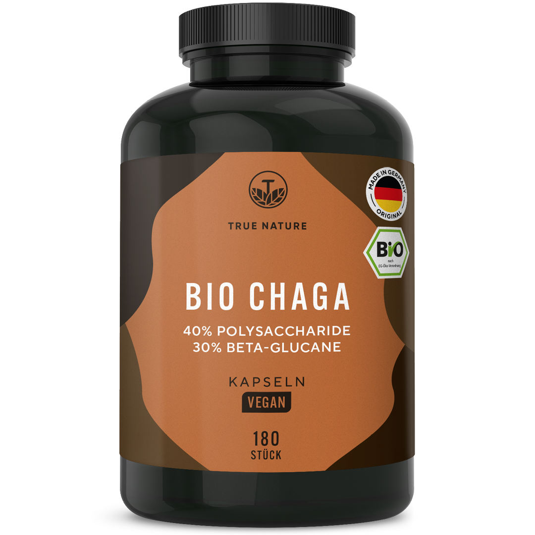 Bio Chaga Pilz Extrakt Vitamine & Nahrungsergänzungsmittel True Nature 1 Stück
