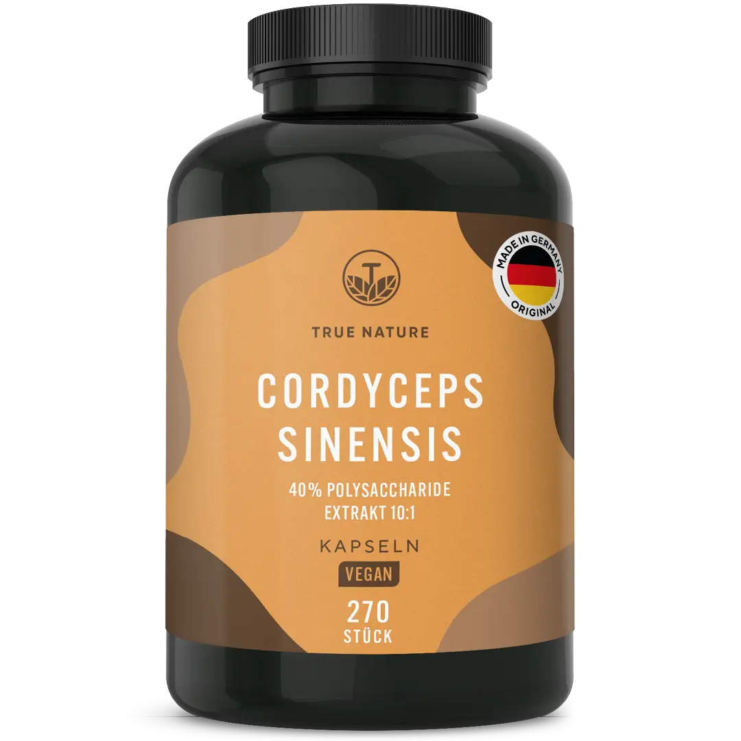Cordyceps Sinensis Kapseln Gesundheit > Vitamine & Nahrungsergänzungsmittel > Pflanzliche Nahrungsergänzungsmittel > Vitalpilze > Energie & Ausdauer > Cordyceps Sinensis Kapseln True Nature 1 Stück
