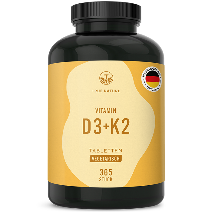 Vitamin D3 + K2 Tabletten Gesundheit > Vitamine & Nahrungsergänzungsmittel > Vitalität & Immunsystem > Vitamine > Vitamin D Nahrungsergänzungsmittel > Vitamin D3 + K2 Tabletten True Nature 1 Stück