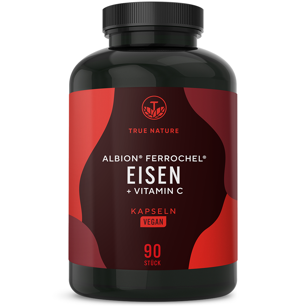 Eisenbisglycinat + Vitamin C Kapseln Gesundheit & Schönheit > Vitamine & Nahrungsergänzungsmittel > Mineralstoffe & Spurenelemente > Eisen > Eisen Kapseln mit Vitamin C True Nature 3 Monate