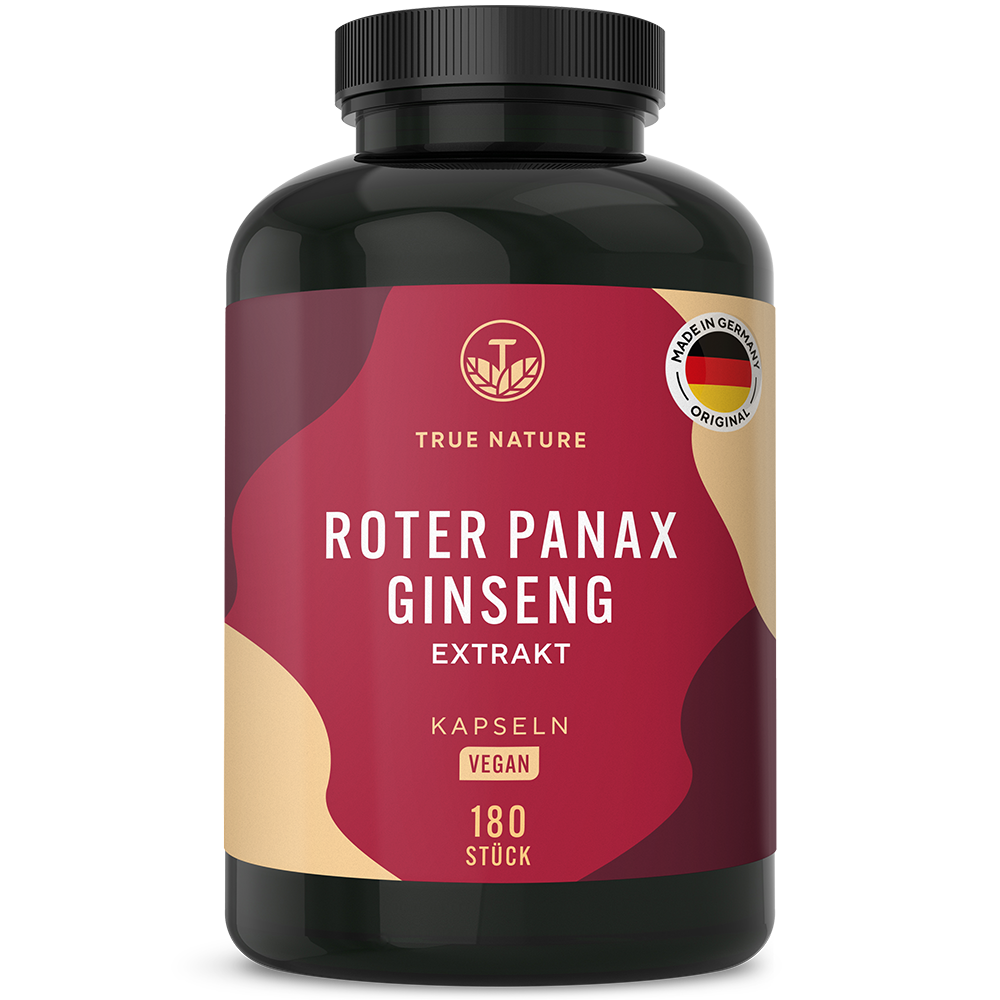 Roter Panax Ginseng Extrakt Kapseln Vitamine & Nahrungsergänzungsmittel True Nature 1 Stück