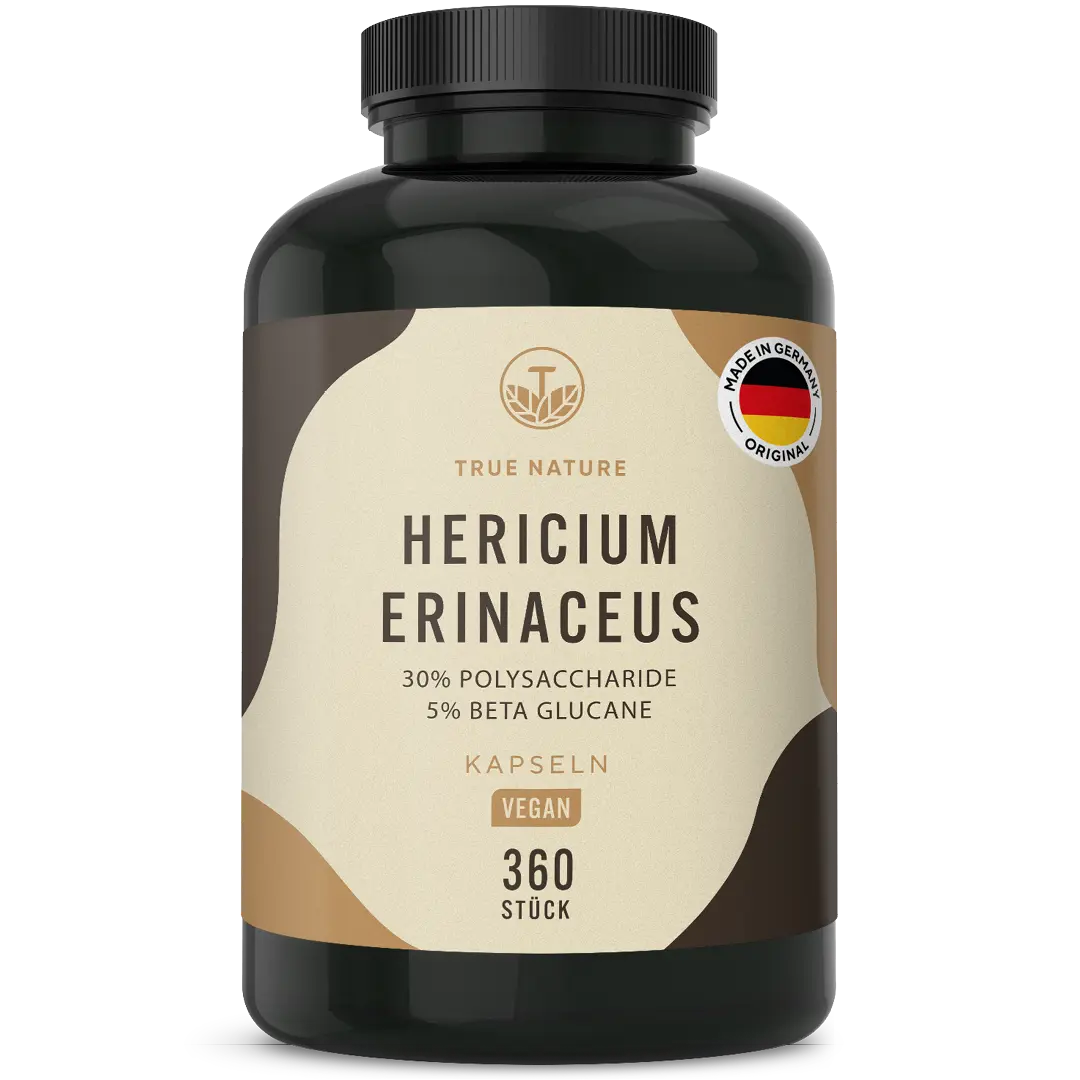 Hericium Erinaceus (Lions Mane) Kapseln Gesundheit > Vitamine & Nahrungsergänzungsmittel > Pflanzliche Nahrungsergänzungsmittel > Vitalpilze > Lion’s Mane (Hericium) Kapseln True Nature 1 Stück