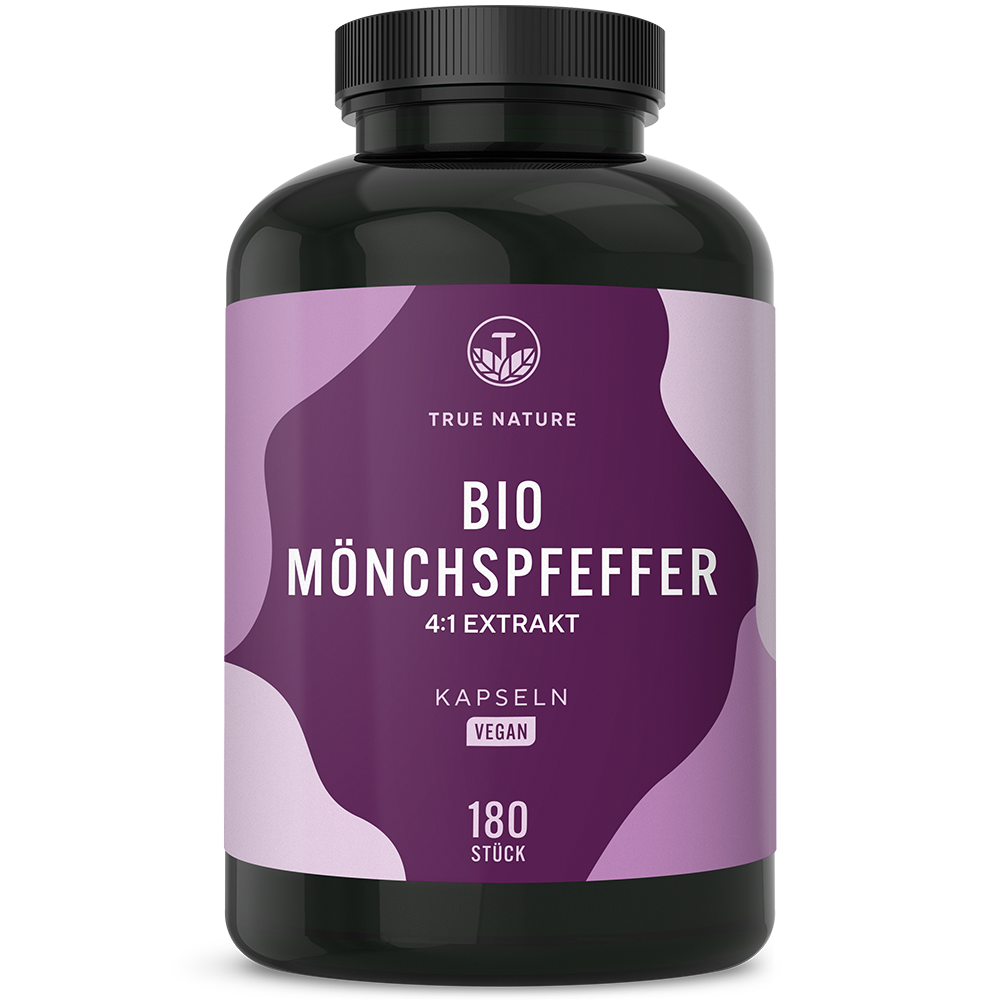 Bio Mönchspfeffer Kapseln Gesundheit & Schönheit > Vitamine & Nahrungsergänzungsmittel > Körper & Balance > Pflanzliche Extrakte > Mönchspfeffer Nahrungsergänzungsmittel > Bio Mönchspfeffer Kapseln True Nature 6 Monate
