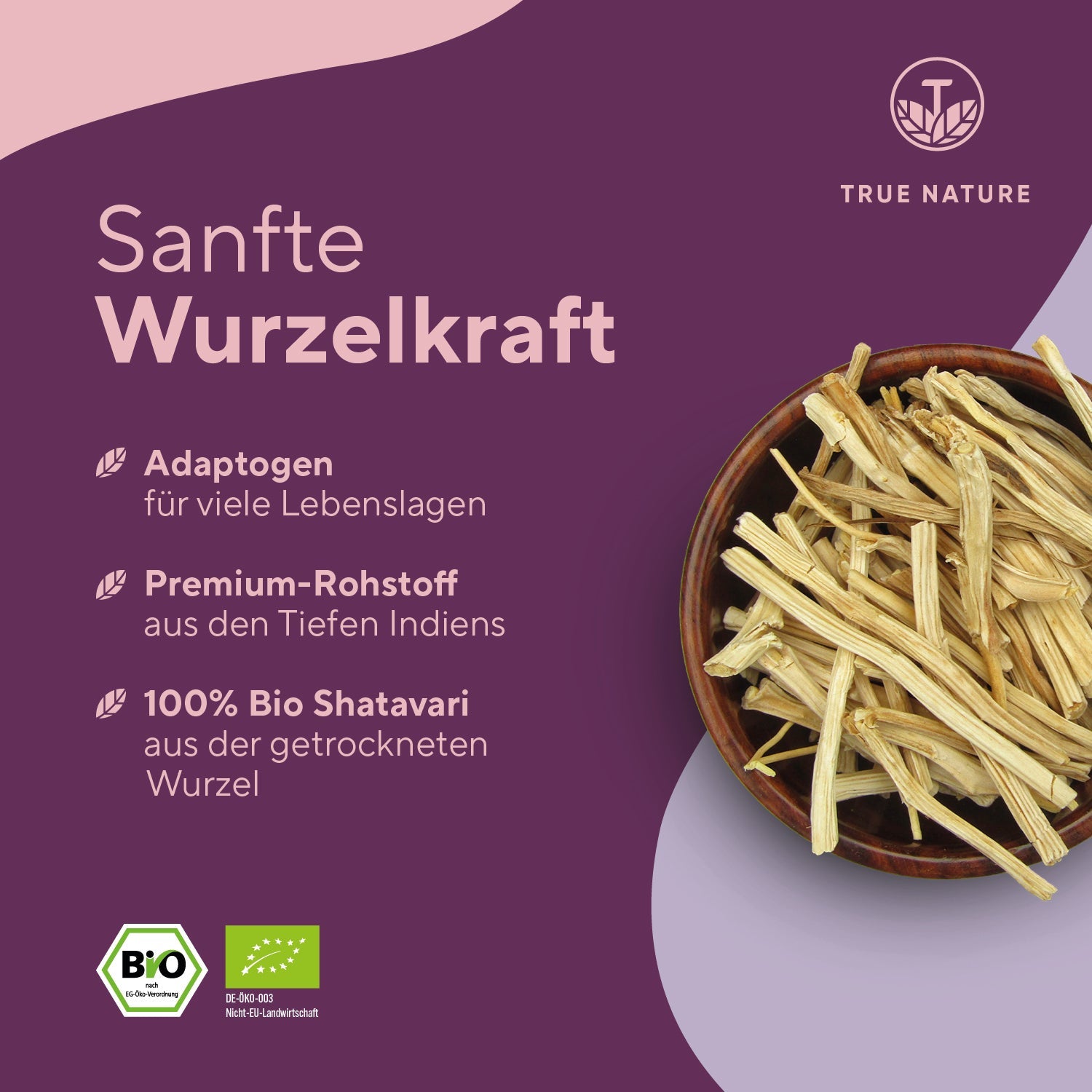 Bio Shatavari Kapseln Vitamine & Nahrungsergänzungsmittel True Nature