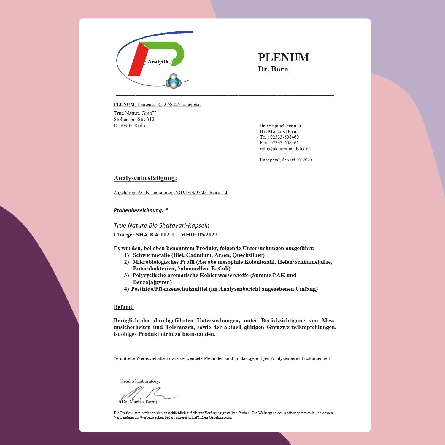 Bio Shatavari Kapseln Vitamine & Nahrungsergänzungsmittel True Nature