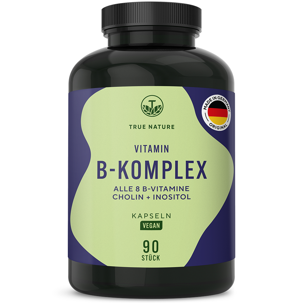 Vitamin B Komplex Kapseln Gesundheit > Vitamine & Nahrungsergänzungsmittel > Energie > Vitamine für Energiestoffwechsel > Vitamin B-Komplex Produkte > Vitamin B Komplex Kapseln True Nature Einzeln