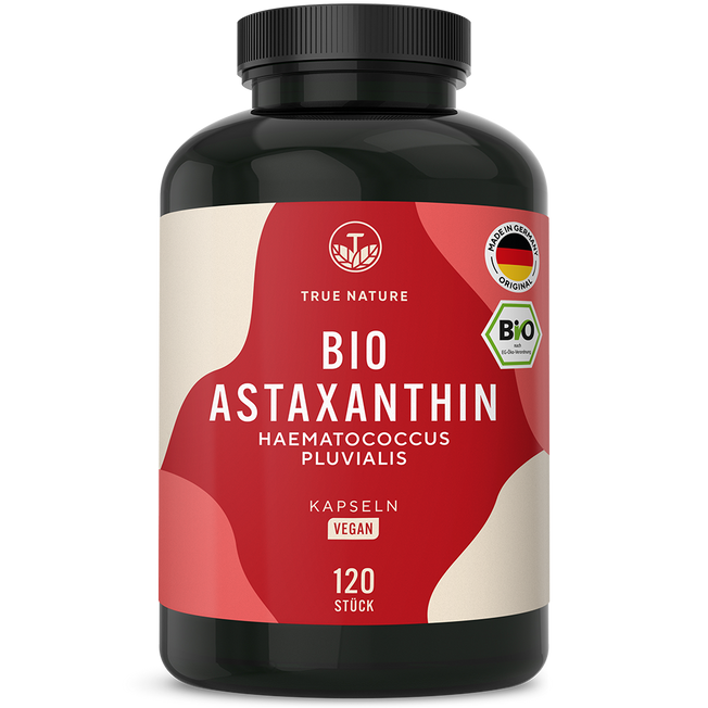 Bio Astaxanthin Kapseln Gesundheit & Schönheit > Vitamine & Nahrungsergänzungsmittel > Pflanzliche & Algenpräparate > Carotinoide > Astaxanthin Nahrungsergänzungsmittel > Bio Astaxanthin Kapseln True Nature 2 Monate