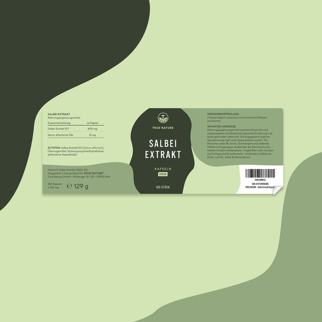 Salbei Extrakt Kapseln Vitamine & Nahrungsergänzungsmittel True Nature   