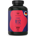 Vitamin B12 & Folat Tabletten Gesundheit > Vitamine & Nahrungsergänzungsmittel > Vitamine > Spezielle Vitamine für Veganer > Vitamin B12 + Folat Tabletten True Nature 6 Monate