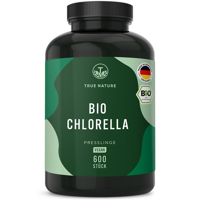 Bio Chlorella Presslinge Vitamine & Nahrungsergänzungsmittel True Nature 50 Tage
