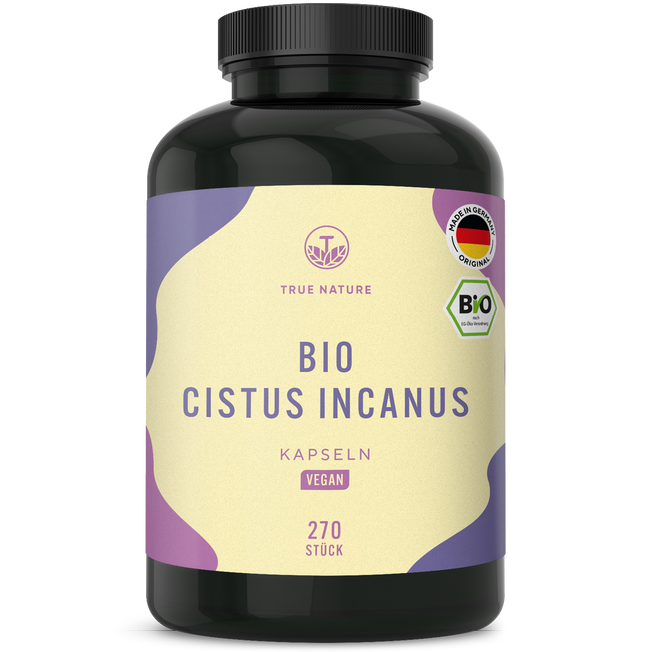 Bio Cistus Incanus Kapseln Vitamine & Nahrungsergänzungsmittel True Nature 3 Monate