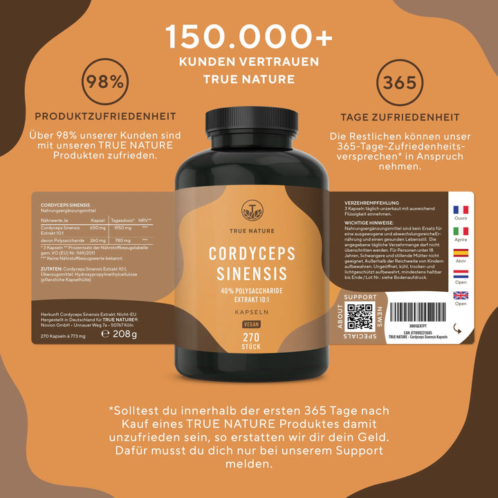 Cordyceps Sinensis Kapseln True Nature
