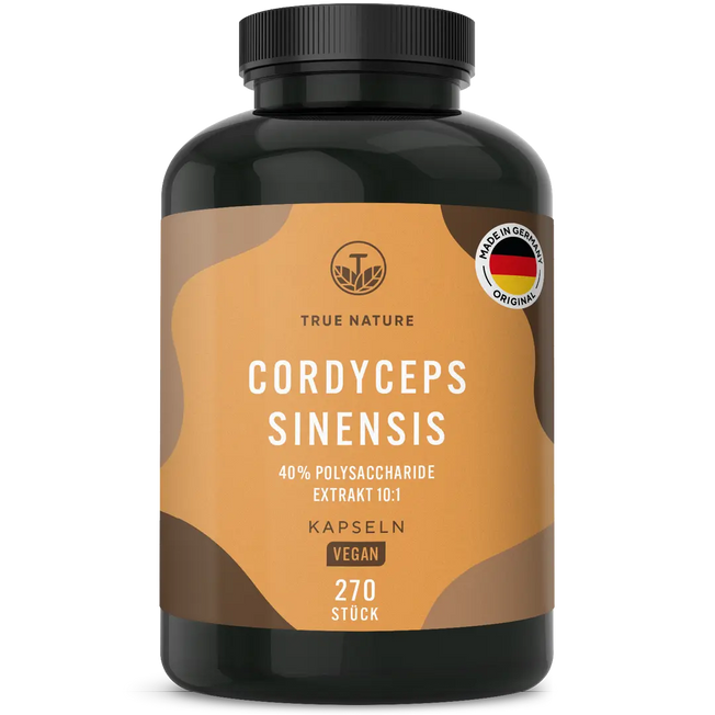 Cordyceps Sinensis Kapseln Gesundheit > Vitamine & Nahrungsergänzungsmittel > Pflanzliche Nahrungsergänzungsmittel > Vitalpilze > Energie & Ausdauer > Cordyceps Sinensis Kapseln True Nature 3 Monate