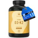 Vitamin D3 + K2 Tabletten Gesundheit > Vitamine & Nahrungsergänzungsmittel > Vitalität & Immunsystem > Vitamine > Vitamin D Nahrungsergänzungsmittel > Vitamin D3 + K2 Tabletten True Nature 1 Jahr