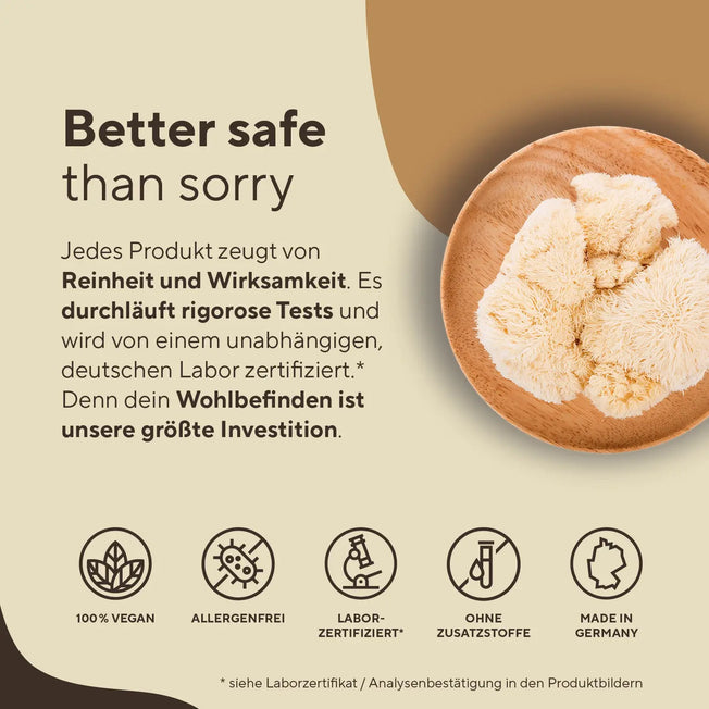 Hericium Erinaceus (Lions Mane) Kapseln Gesundheit > Vitamine & Nahrungsergänzungsmittel > Pflanzliche Nahrungsergänzungsmittel > Vitalpilze > Lion’s Mane (Hericium) Kapseln True Nature