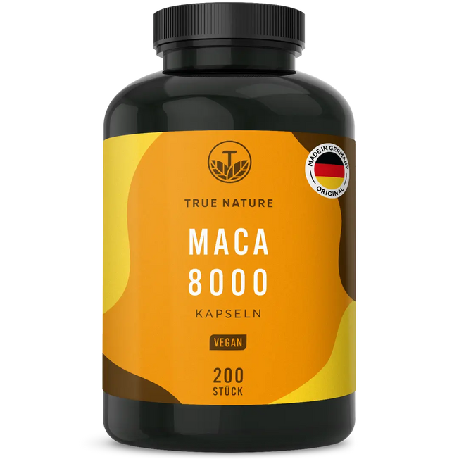 Maca 8000 Gold Kapseln True Nature 2 Monate