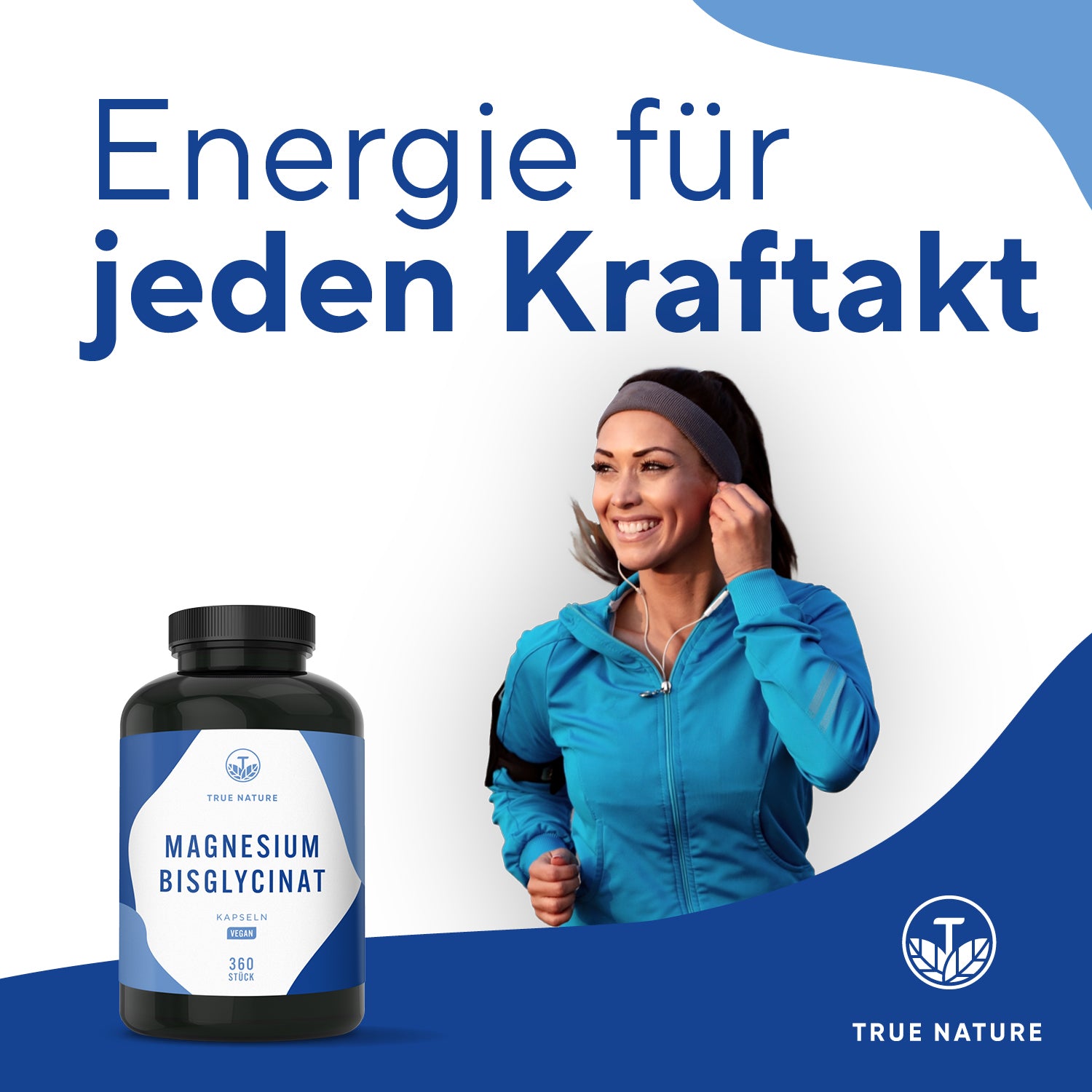Magnesium Bisglycinat - Starter Gesundheit & Schönheit > Vitamine & Nahrungsergänzungsmittel > Sport & Gelenke > Elektrolyte & Mineralstoffe > Magnesium Nahrungsergänzungsmittel > Magnesium Bisglycinat Kapseln True Nature