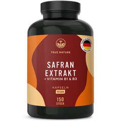 Safran Extrakt Kapseln mit Vitamin B1 & B3