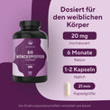 Bio Mönchspfeffer Kapseln Gesundheit & Schönheit > Vitamine & Nahrungsergänzungsmittel > Körper & Balance > Pflanzliche Extrakte > Mönchspfeffer Nahrungsergänzungsmittel > Bio Mönchspfeffer Kapseln True Nature