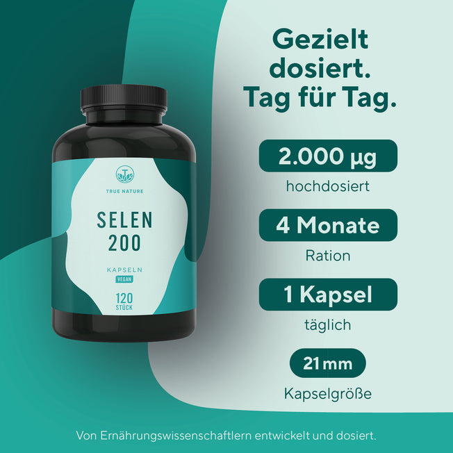 Selen Kapseln Gesundheit & Schönheit > Vitamine & Nahrungsergänzungsmittel > Mineralstoffe & Spurenelemente > Selen > Selen Kapseln True Nature