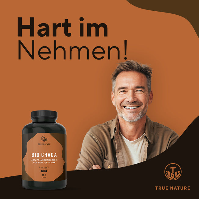 Bio Chaga Pilz Extrakt Vitamine & Nahrungsergänzungsmittel True Nature   