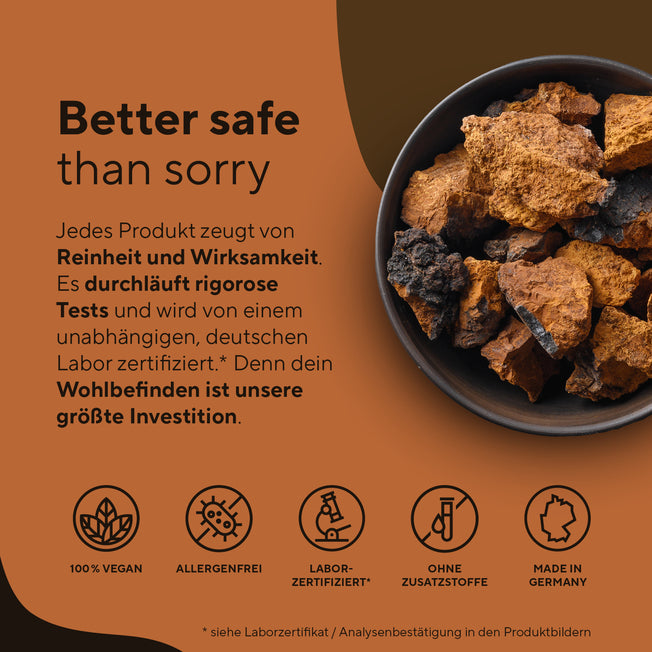 Bio Chaga Pilz Extrakt Vitamine & Nahrungsergänzungsmittel True Nature   