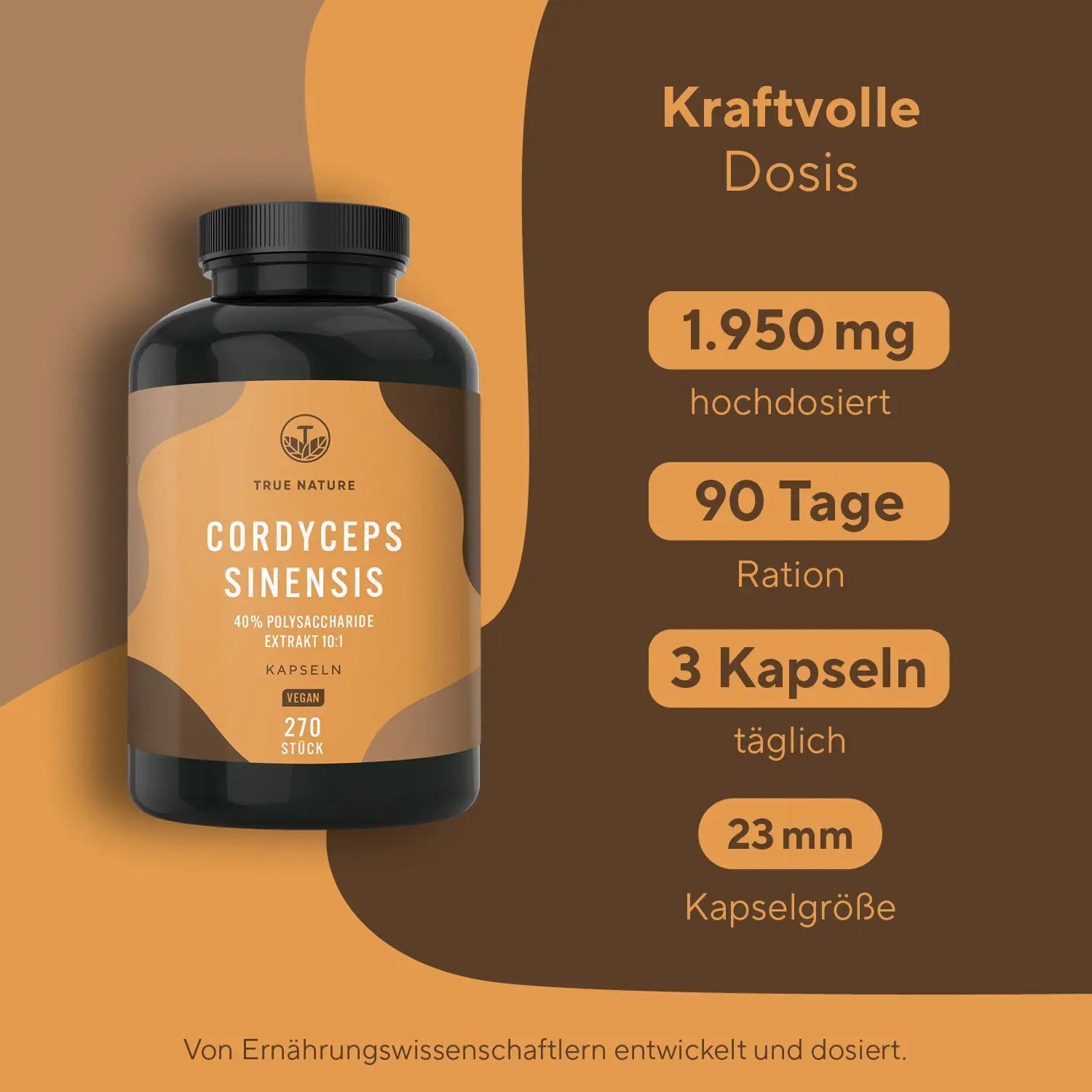 Cordyceps Sinensis Kapseln Vitamine & Nahrungsergänzungsmittel True Nature   