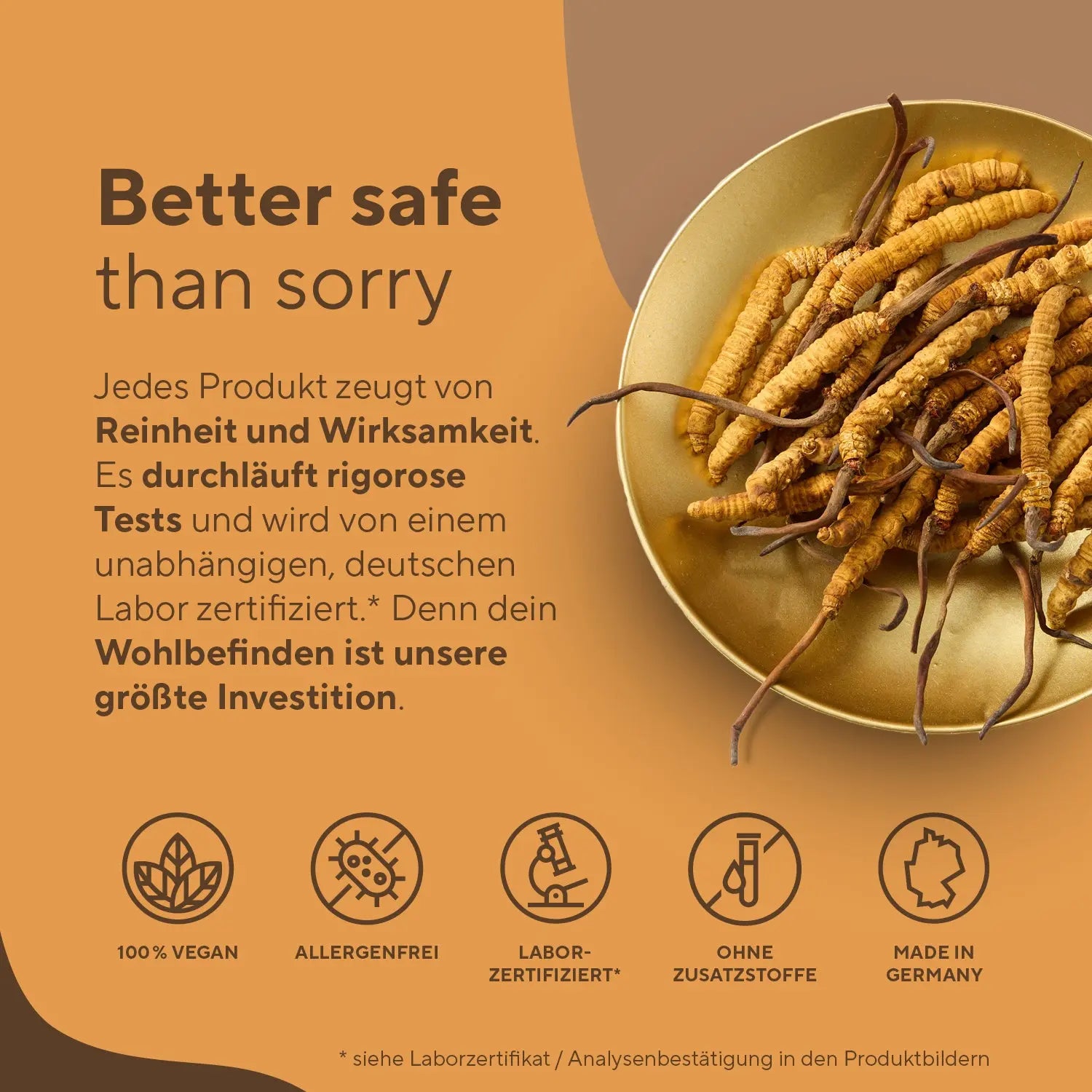 Cordyceps Sinensis Kapseln Vitamine & Nahrungsergänzungsmittel True Nature   