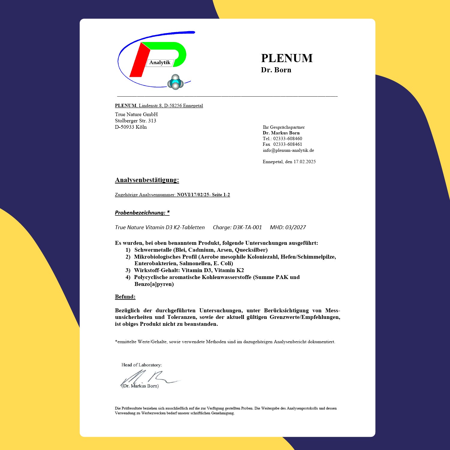 Vitamin D3 + K2 Tabletten Gesundheit > Vitamine & Nahrungsergänzungsmittel > Vitalität & Immunsystem > Vitamine > Vitamin D Nahrungsergänzungsmittel > Vitamin D3 + K2 Tabletten True Nature