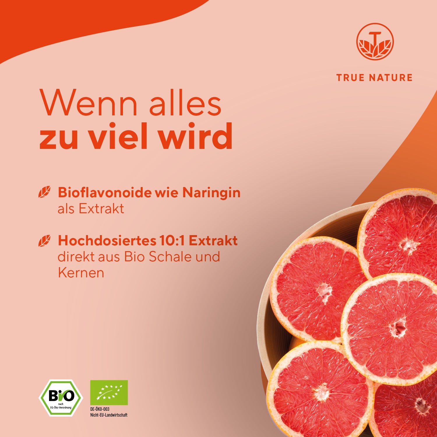 Bio Grapefruitkernextrakt Tropfen Vitamine & Nahrungsergänzungsmittel True Nature