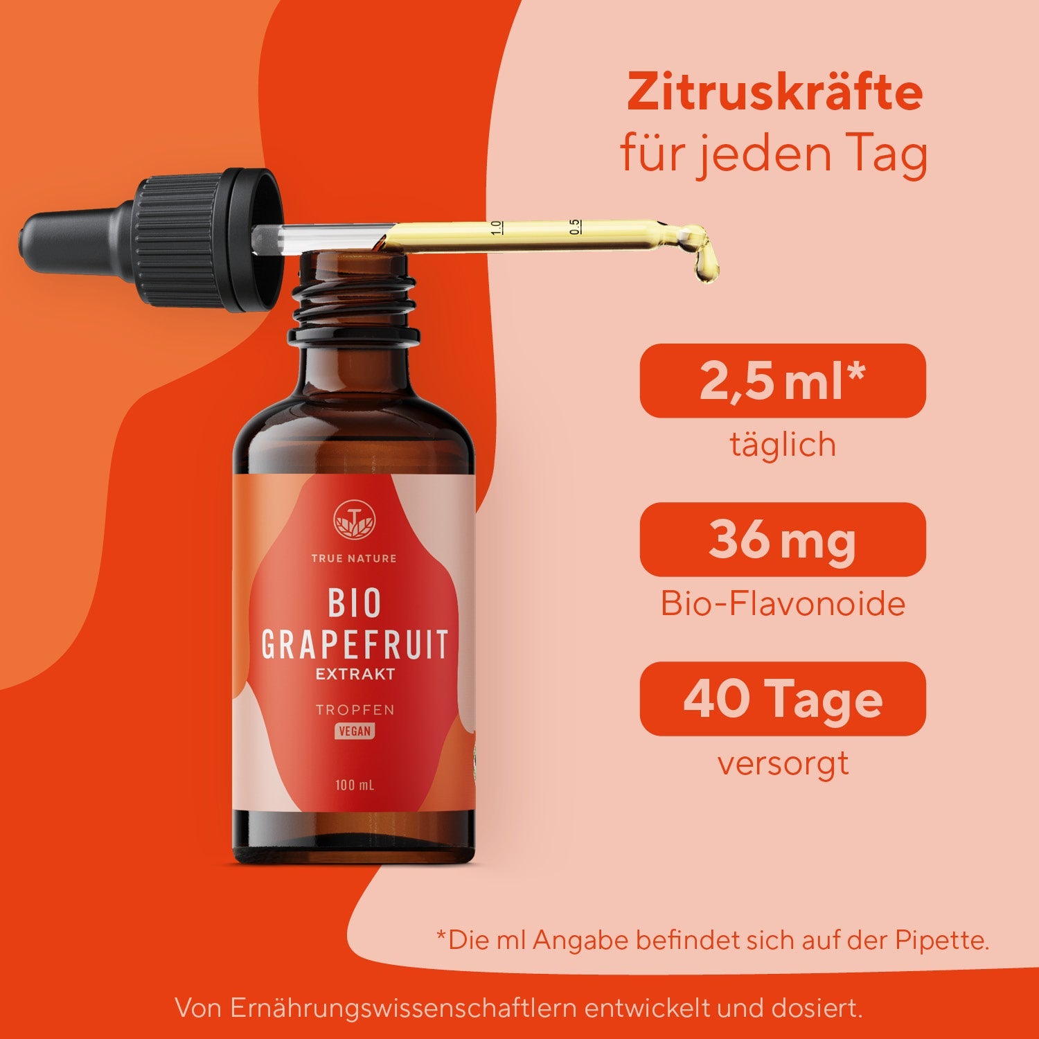 Bio Grapefruitkernextrakt Tropfen Vitamine & Nahrungsergänzungsmittel True Nature