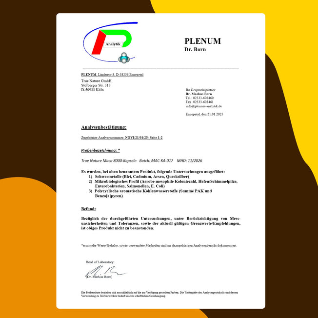 Maca 8000 Gold Kapseln True Nature