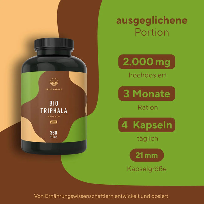 Bio Triphala Kapseln  True Nature   