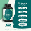 Omega 3 Kapseln - Vegan aus Algenöl Vitamine & Nahrungsergänzungsmittel True Nature   