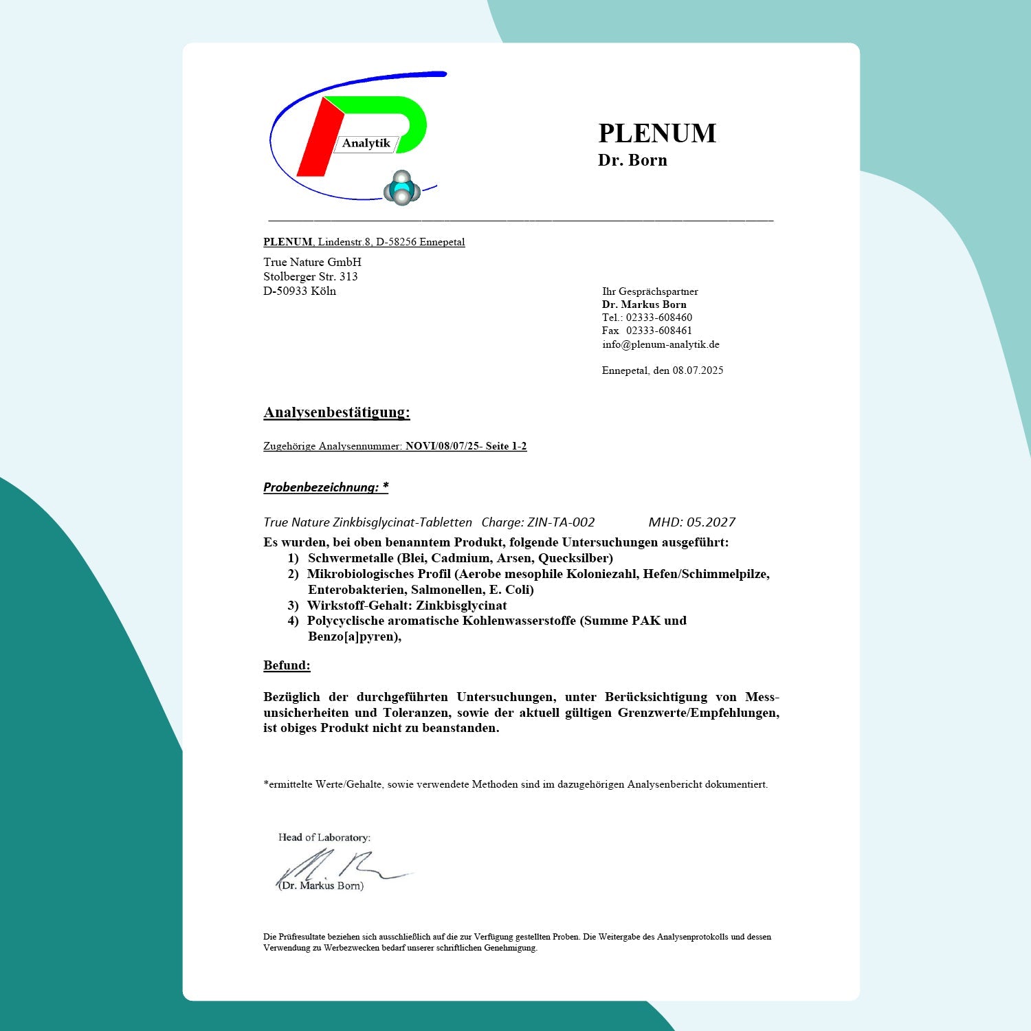 Zink Bisglycinat Tabletten Gesundheit & Schönheit > Vitamine & Nahrungsergänzungsmittel > Vitalität & Immunsystem > Immununterstützung > Hoch bioverfügbare Mineralstoffe > Zink Bisglycinat Tabletten True Nature