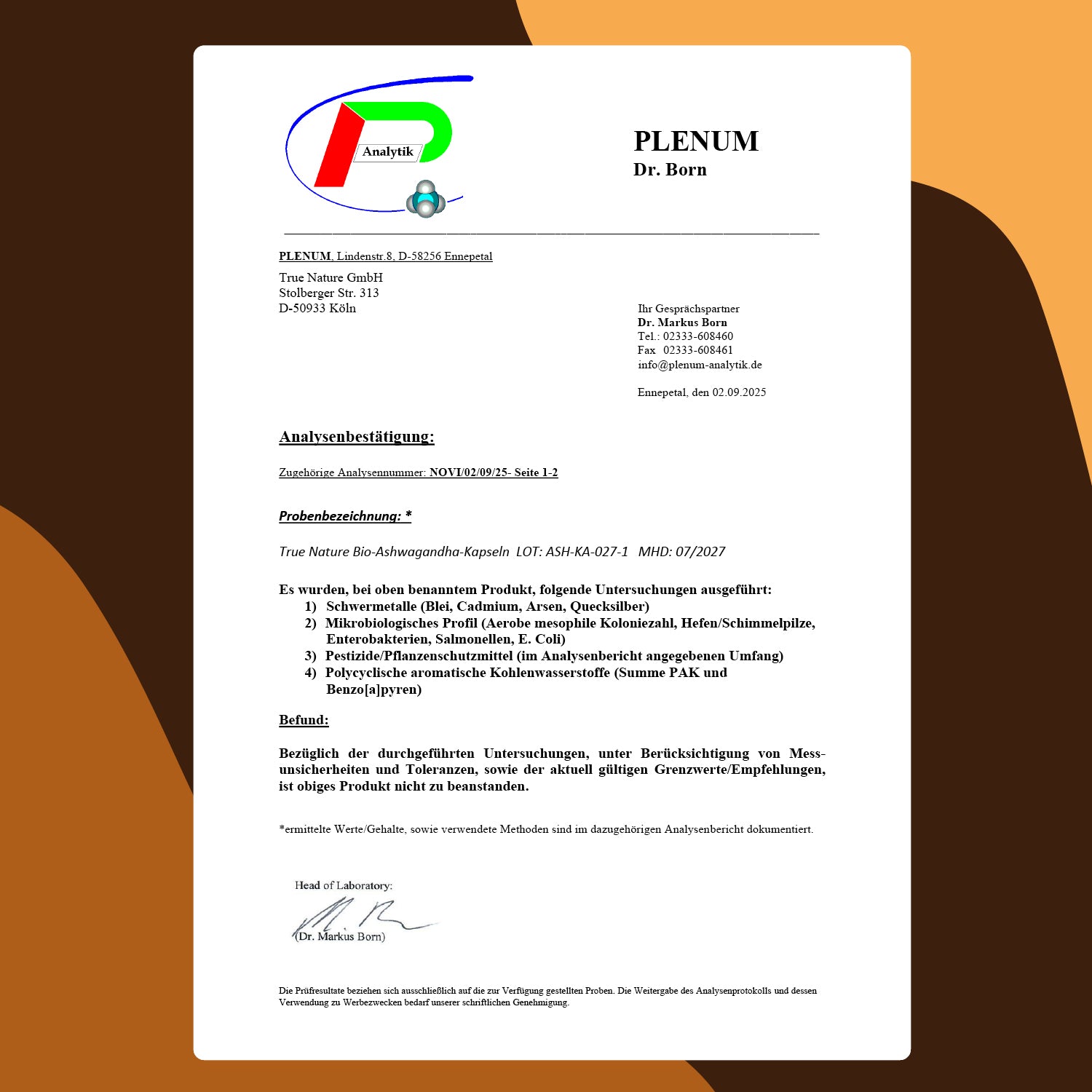 Bio Ashwagandha Kapseln True Nature