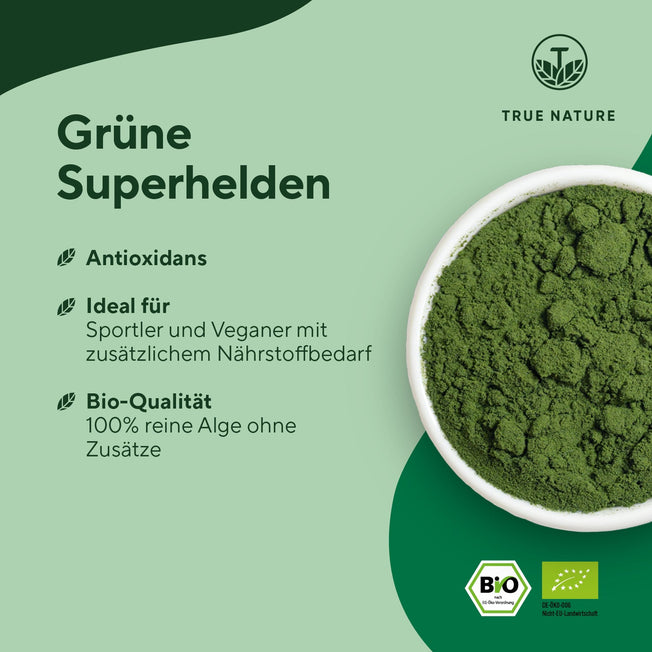 Bio Chlorella Presslinge Vitamine & Nahrungsergänzungsmittel True Nature