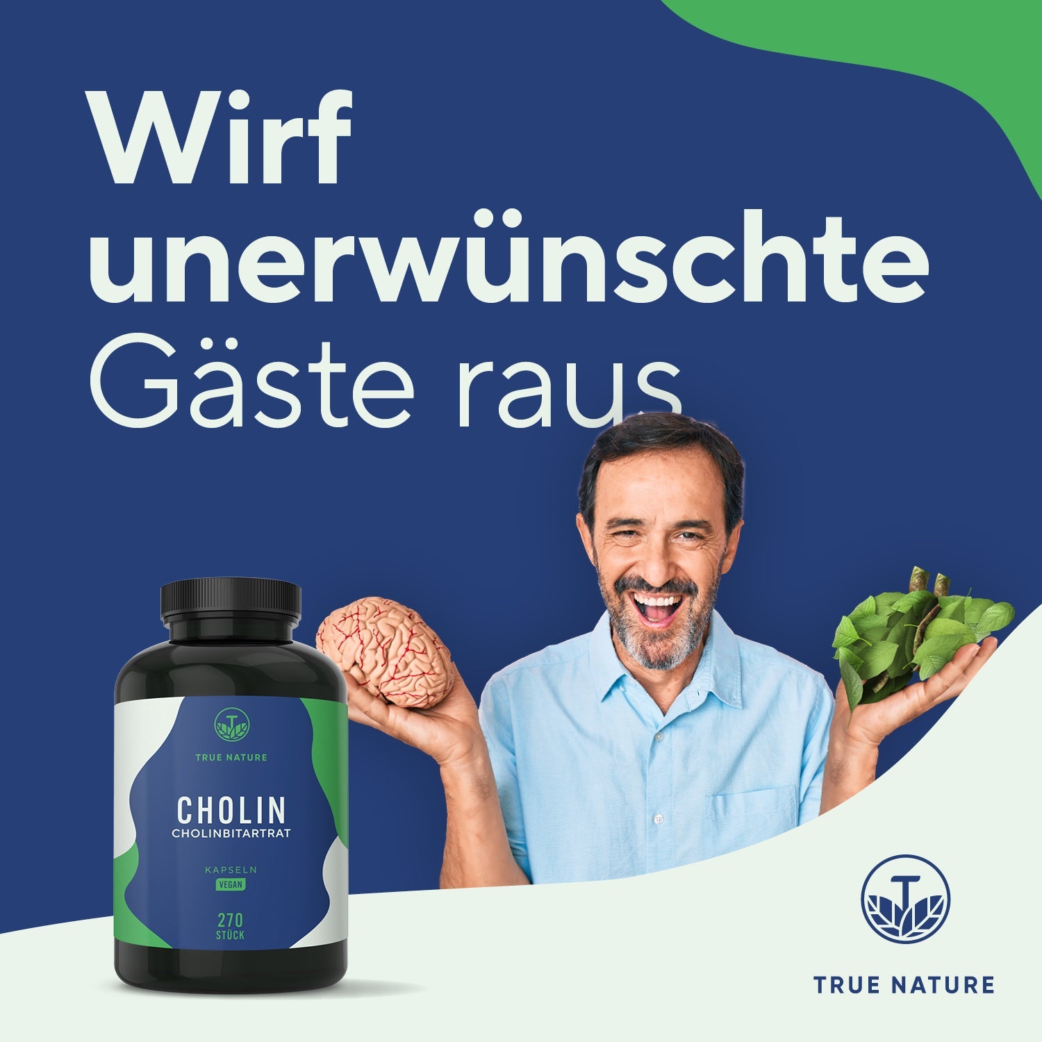 Cholin Bitartrat Kapseln Vitamine & Nahrungsergänzungsmittel True Nature