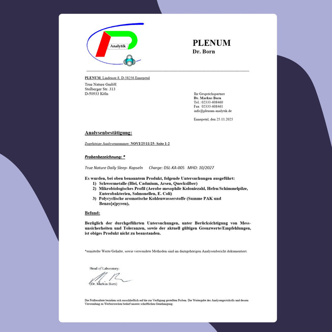 Daily Sleep Schlafkapseln True Nature