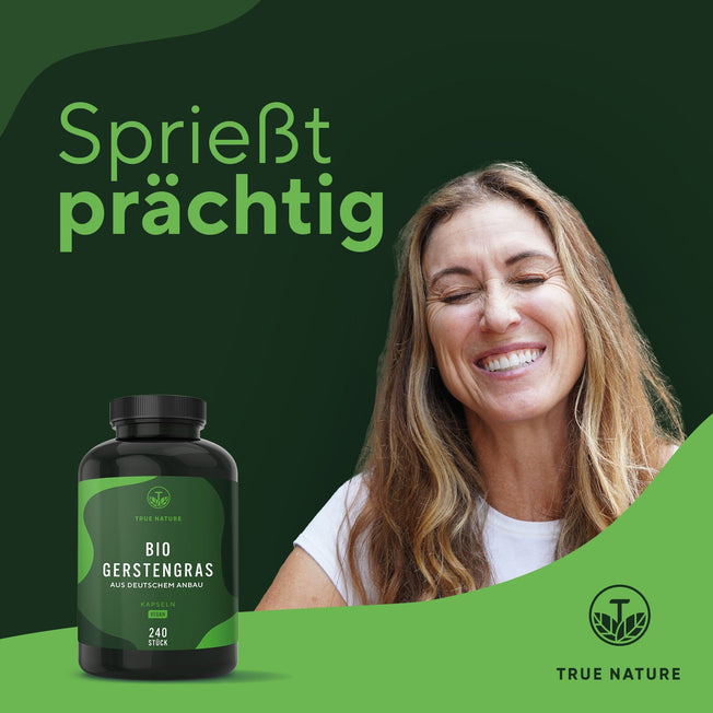 Bio Gerstengras Kapseln True Nature