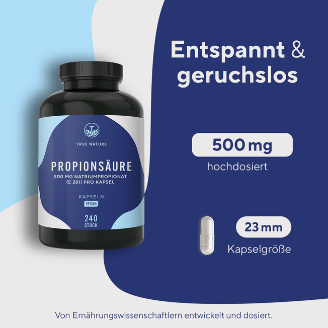 Propionsäure (Natriumpropionat) Kapseln True Nature