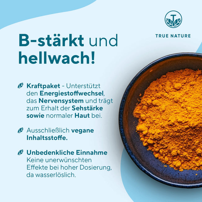 Vitamin B2 (Riboflavin) Kapseln Vitamine & Nahrungsergänzungsmittel True Nature