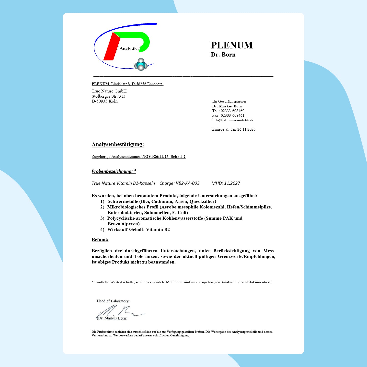 Vitamin B2 (Riboflavin) Kapseln Vitamine & Nahrungsergänzungsmittel True Nature