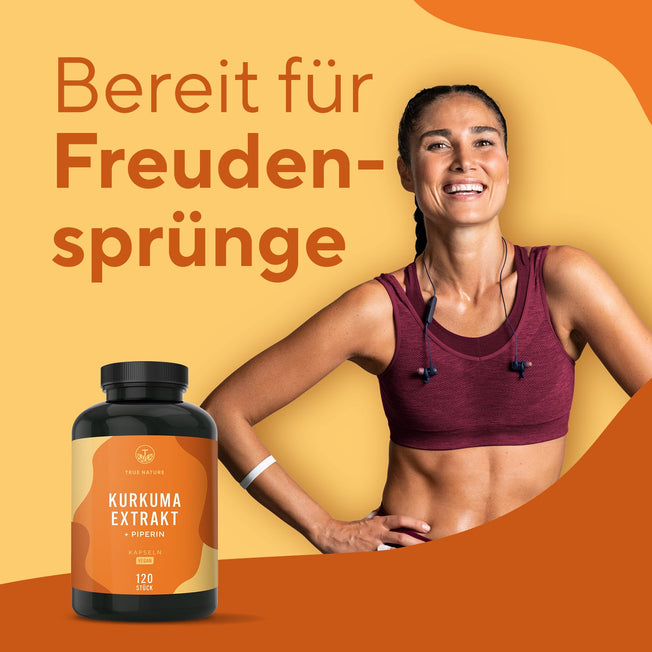 Kurkuma Extrakt Kapseln Gesundheit > Vitamine & Nahrungsergänzungsmittel > Sport & Gelenke > Gelenkunterstützung > Entzündungshemmende Pflanzenstoffe > Curcuma Extrakt & Piperin Kapseln True Nature