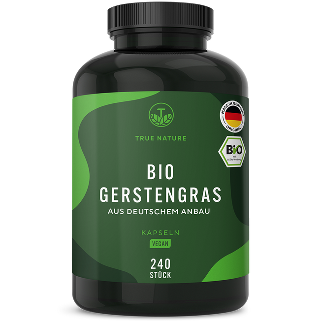 Bio Gerstengras Kapseln True Nature 40 Tage